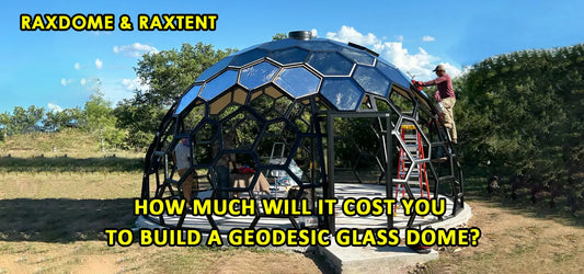 how much build a geodesic glass dome