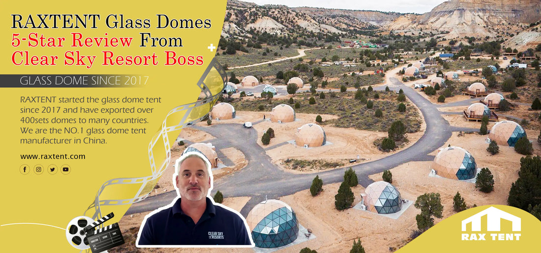 raxtent glass dome 5 star reviews from clear sky resort