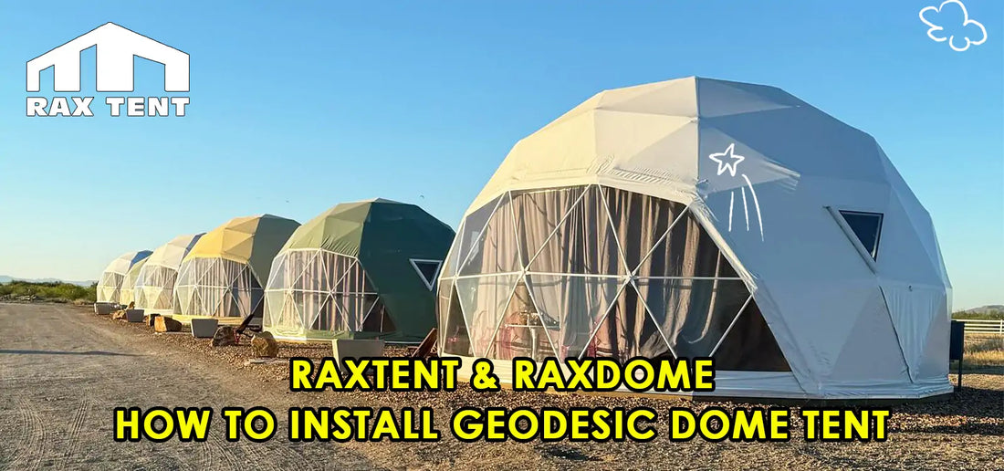 how to install geodesic dome tent