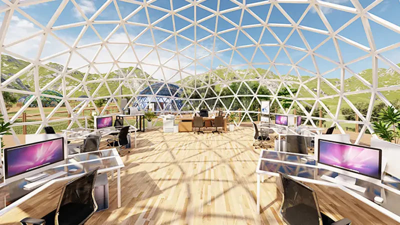 glass dome for office space