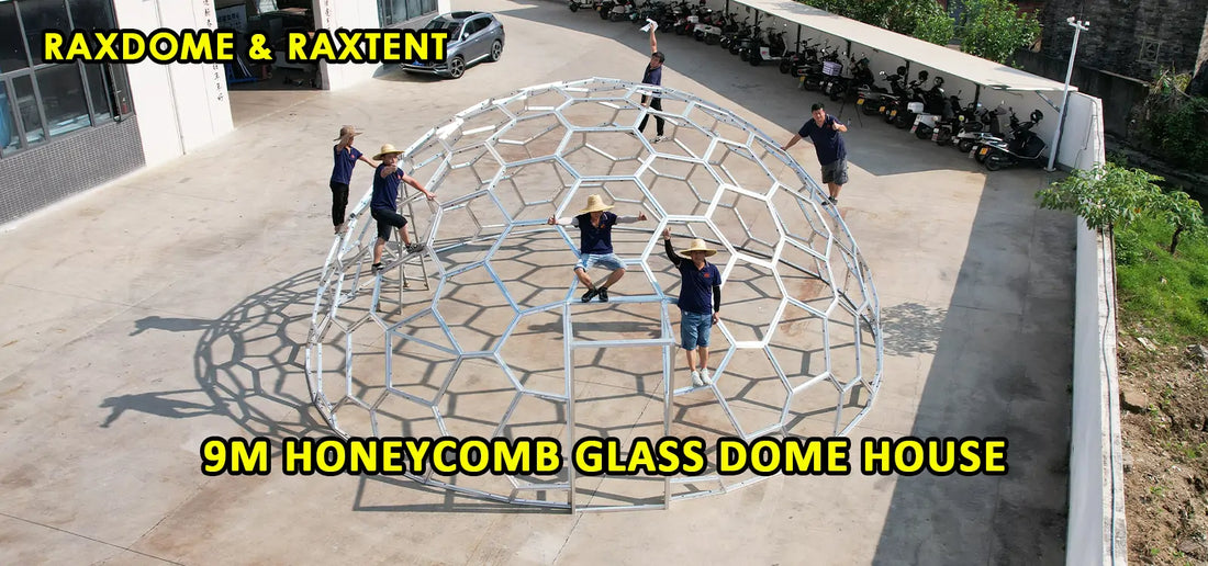 9m honeycomb glass dome designed for Europe