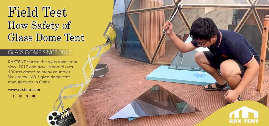 how safe of glass dome tent