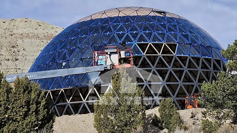 wooden glass dome for resort