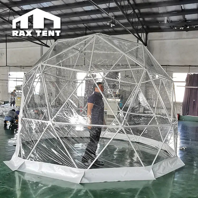 3M 3.6M 4M Igloo Dome Tent for Outdoor Restaurant with Full Clear PVC Fabric