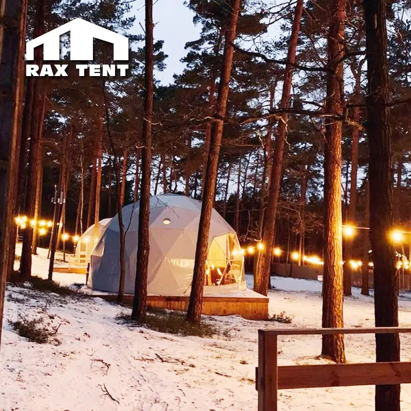 6M Dome Tent House for Luxury Glamping Airbnb Hotel for Four Seasons