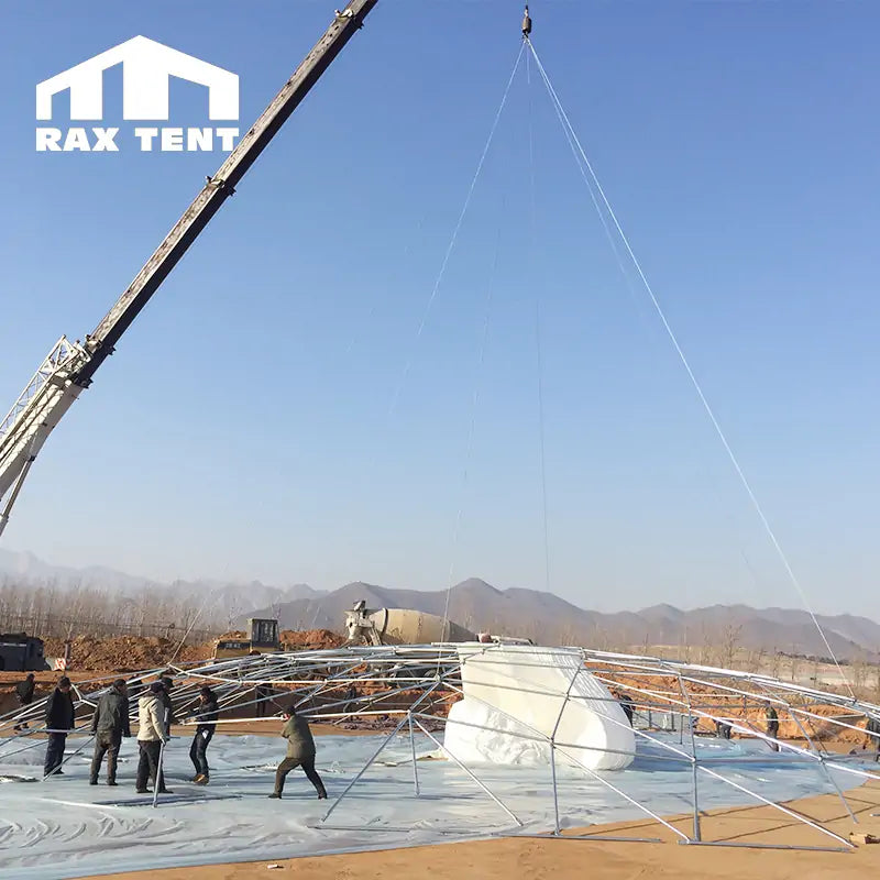 Exclusive 80m Big Geodesic Dome Tent for Event of 5000 Persons with Waterproof PVC Cover