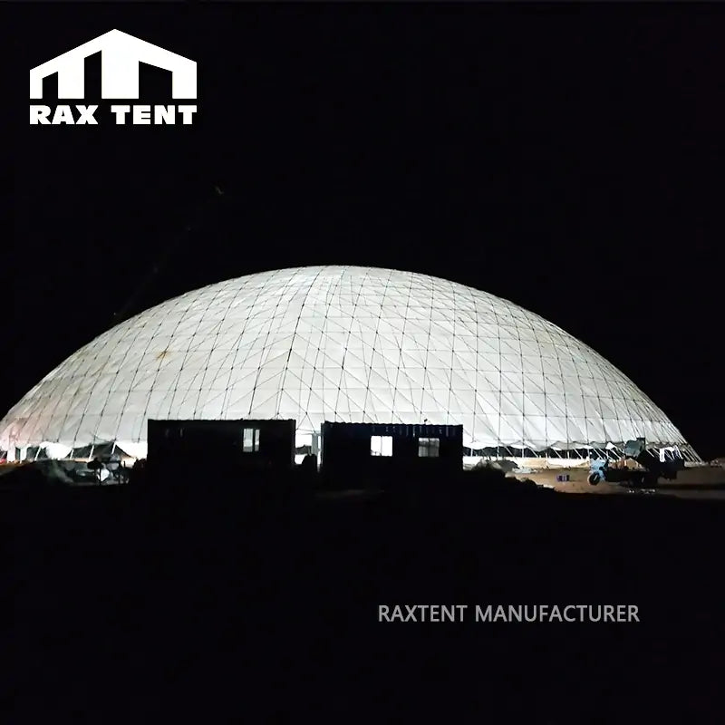Exclusive 80m Big Geodesic Dome Tent for Event of 5000 Persons with Waterproof PVC Cover