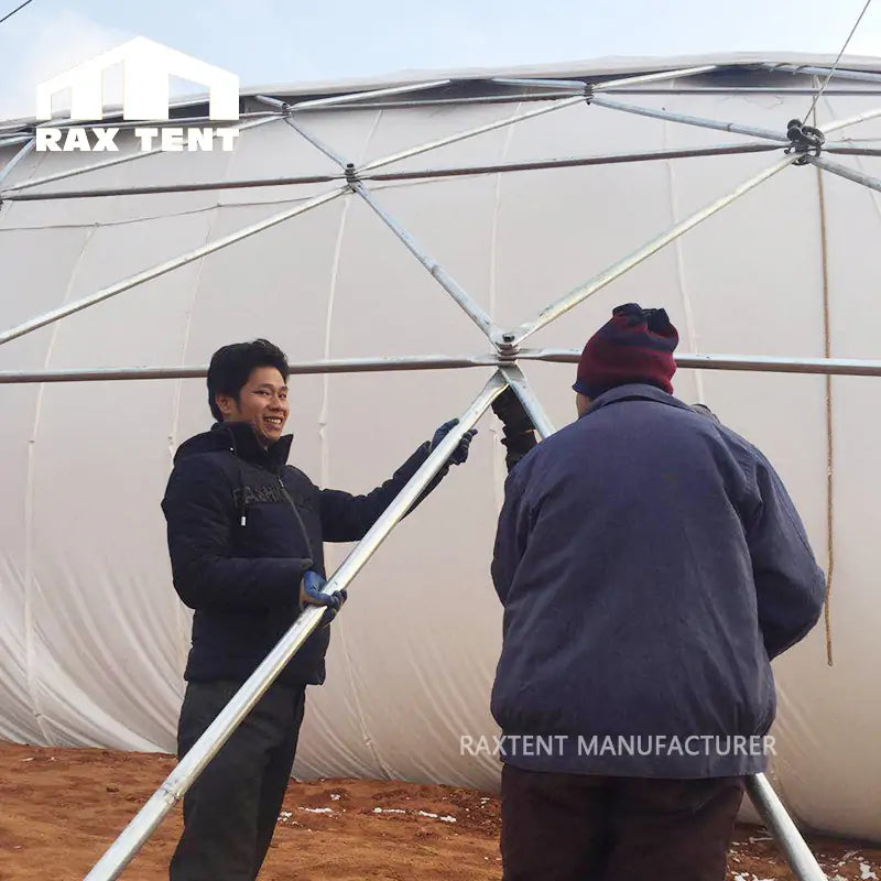 Exclusive 80m Big Geodesic Dome Tent for Event of 5000 Persons with Waterproof PVC Cover