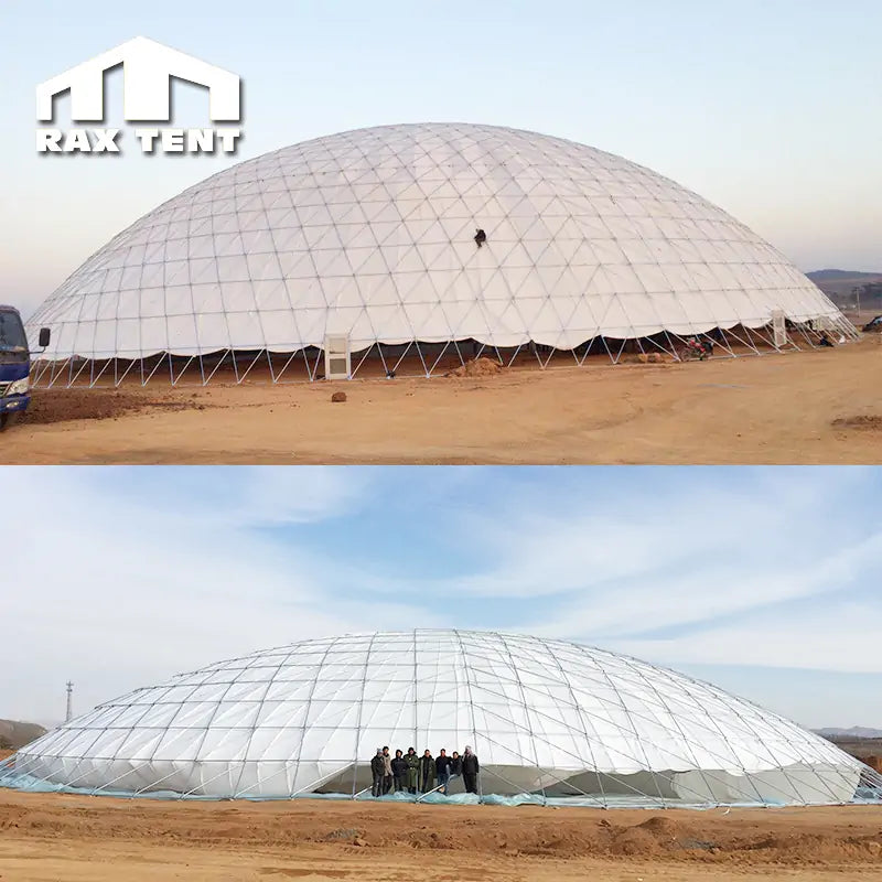 Exclusive 80m Big Geodesic Dome Tent for Event of 5000 Persons with Waterproof PVC Cover
