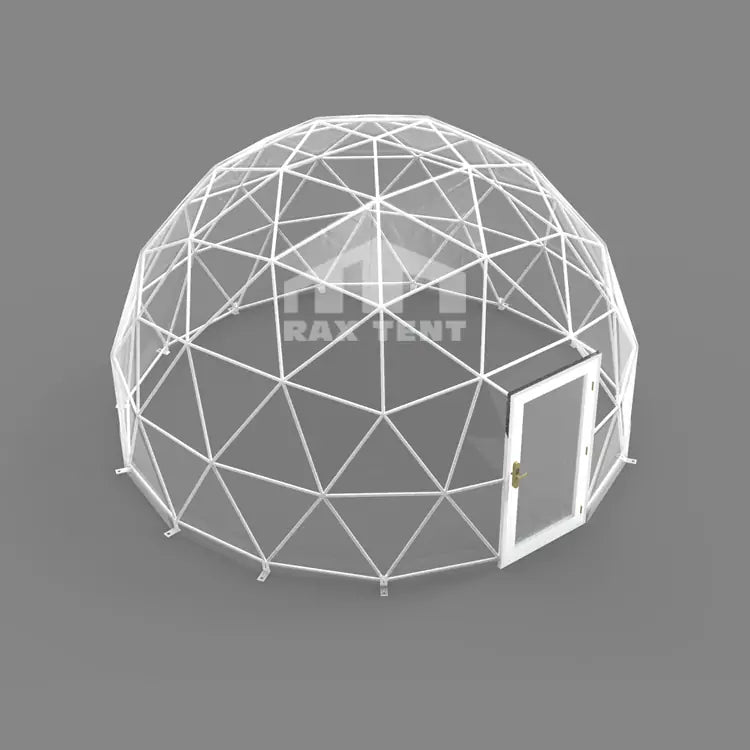 tent transparent 5M Clear Dome Tent for Event and Restaurant with Transparent PVC and Glass Door 5M Dome (Frame + Transparent PVC Cover) / Clear