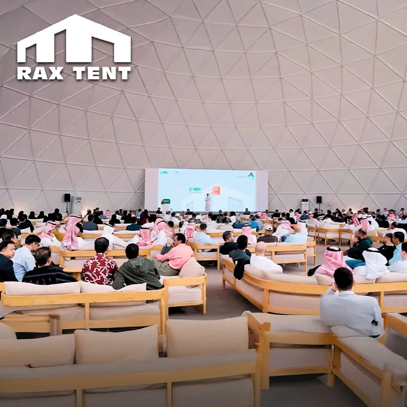 big geodesic dome tent for conference