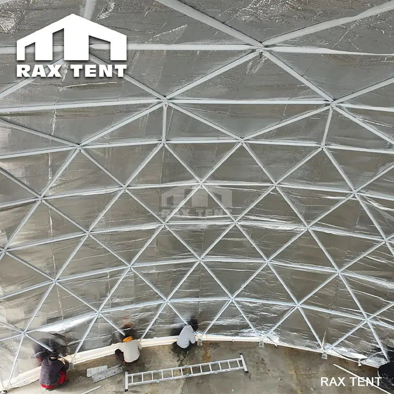 geodesic dome with insulation