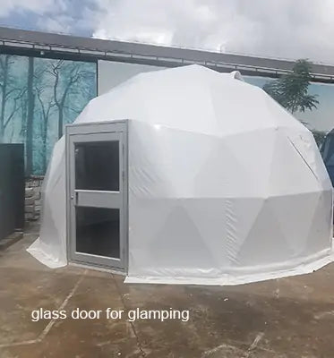 pvc dome with glass door