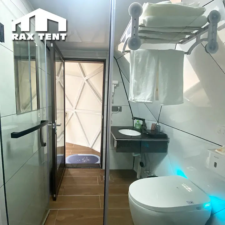 glass dome house for bathroom