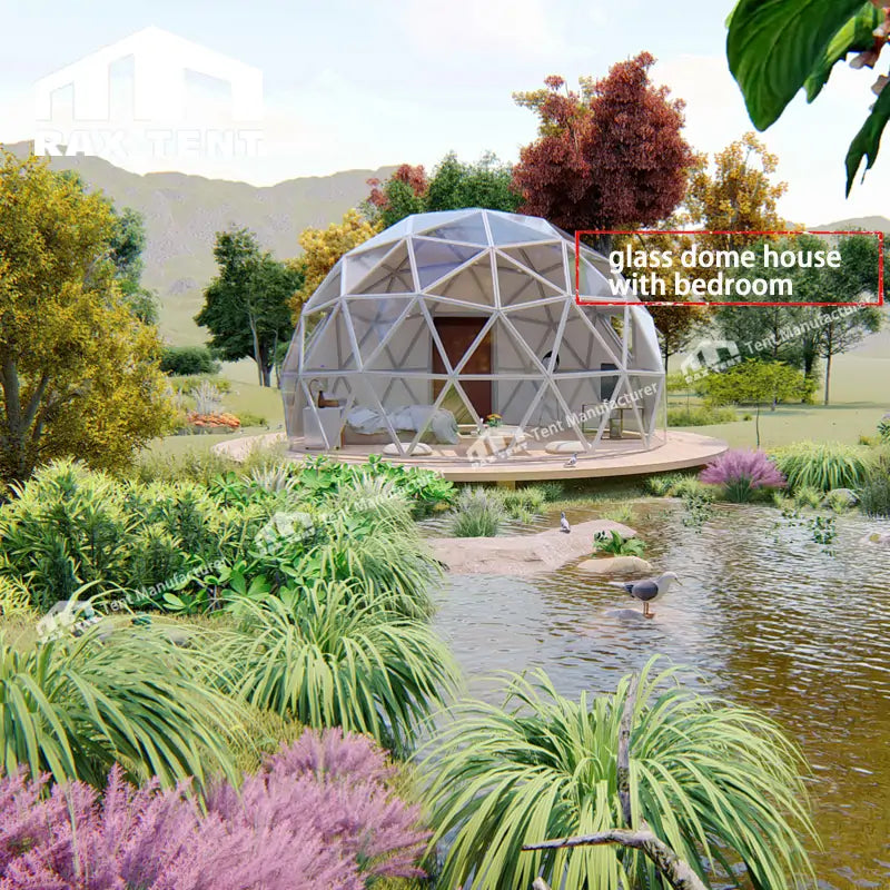 glass dome house for glamping resort