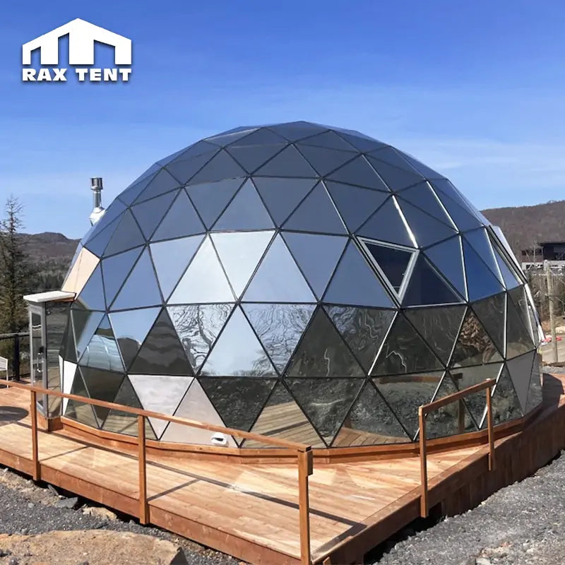 Glamping glass dome house resort hotel