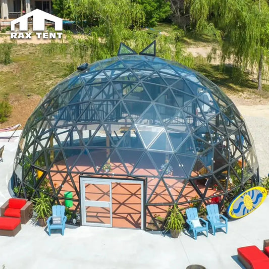 12m glass dome tent for yoga studio