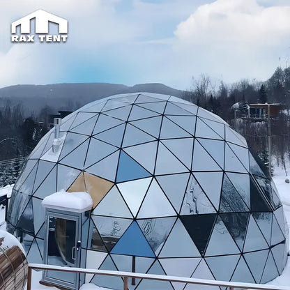 glass dome house with good insulation