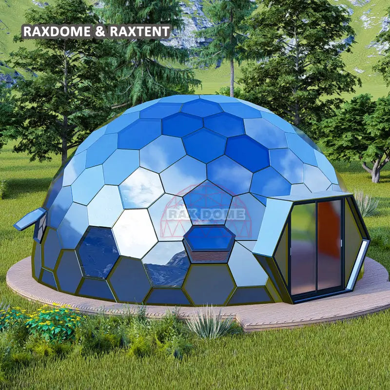 8m hexagon geodesic dome tent