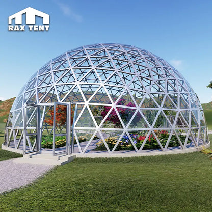 15m glass dome house for greenhouse