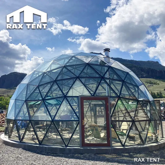 transparent glass dome tent