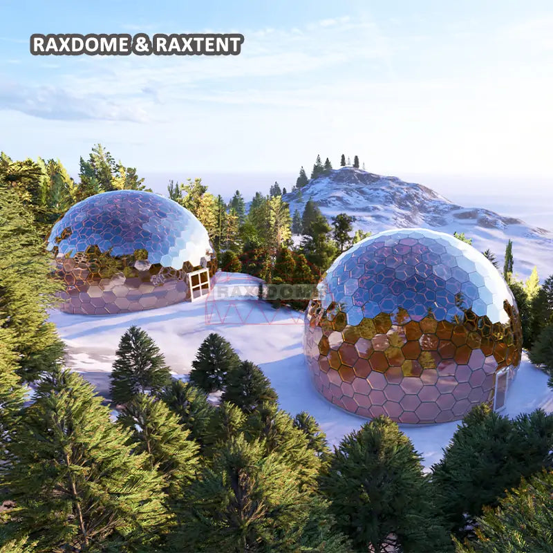 13m insulated galss dome tent