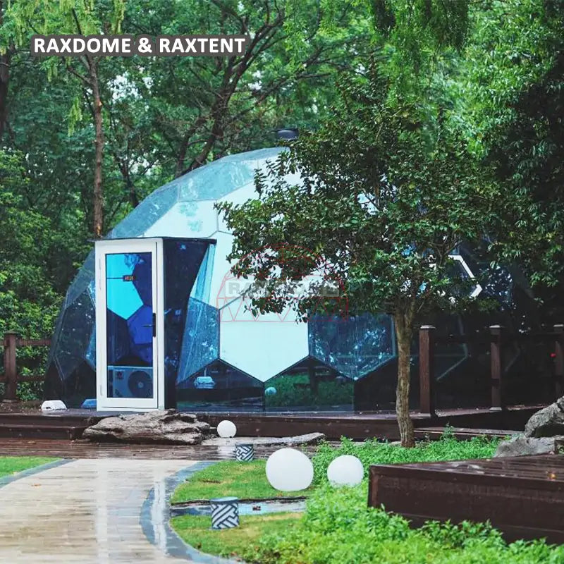 7m geodesic glass dome house