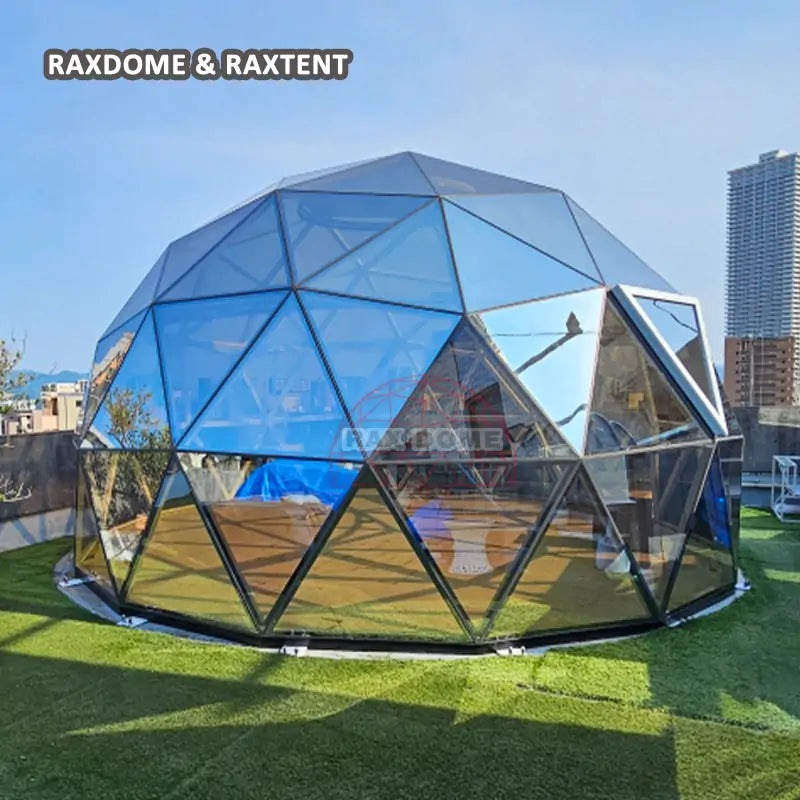 6m glass dome tent in rooftop