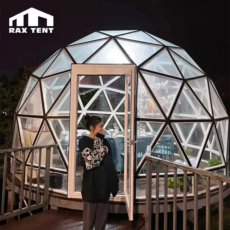 clear restaurant dome