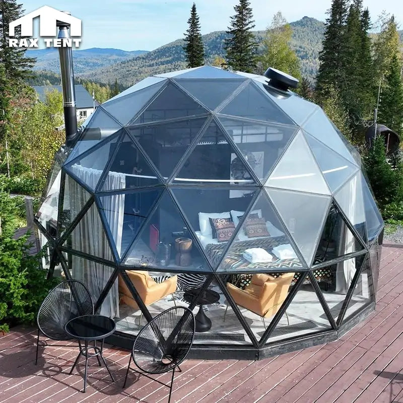 glamping glass dome tent hotel
