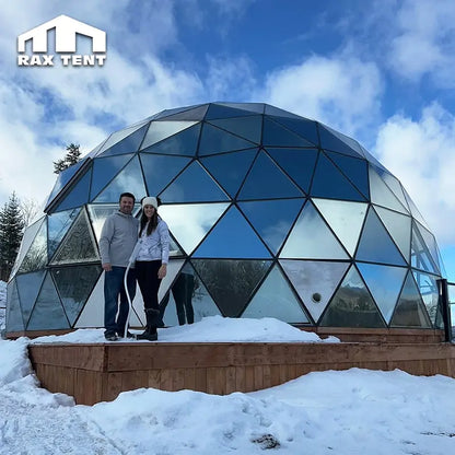 glamping glass dome house in Canada