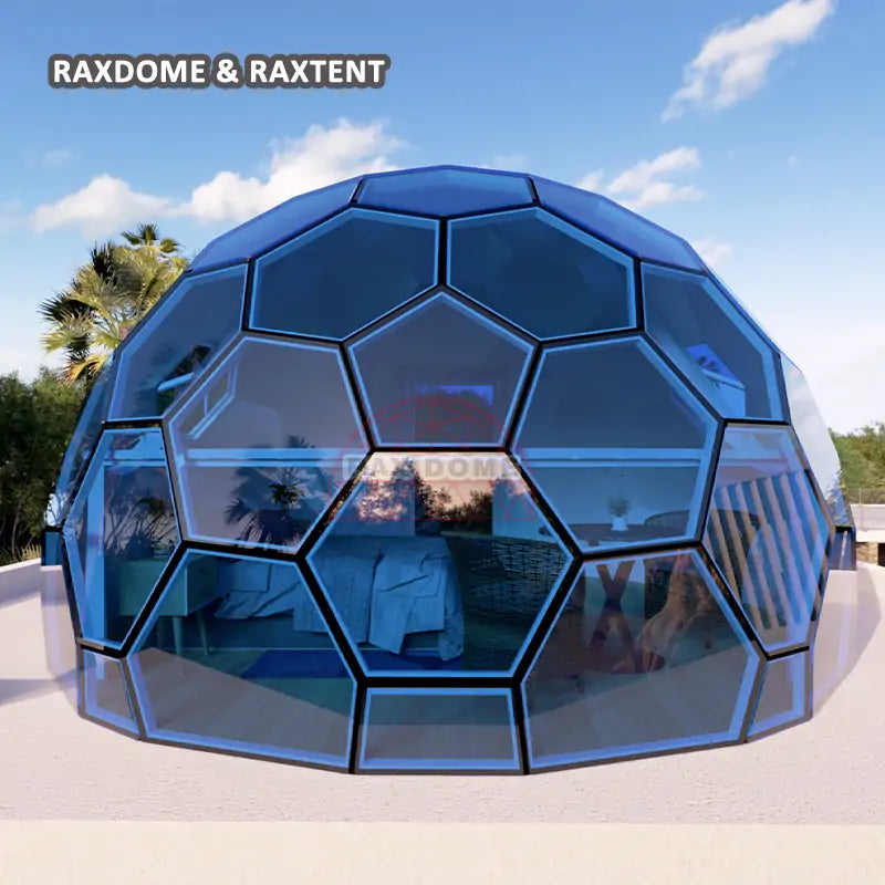 RAXDOME 5M Glass Geodesic Dome Tent for Glamping Retreat Suite