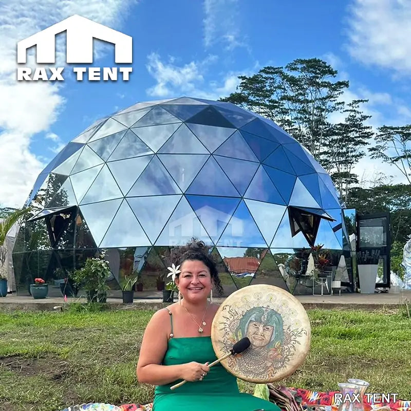 10m glass geodesic dome house