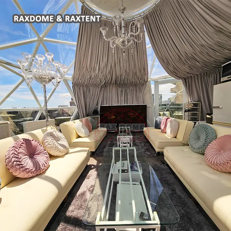 6m lounge glass dome tent