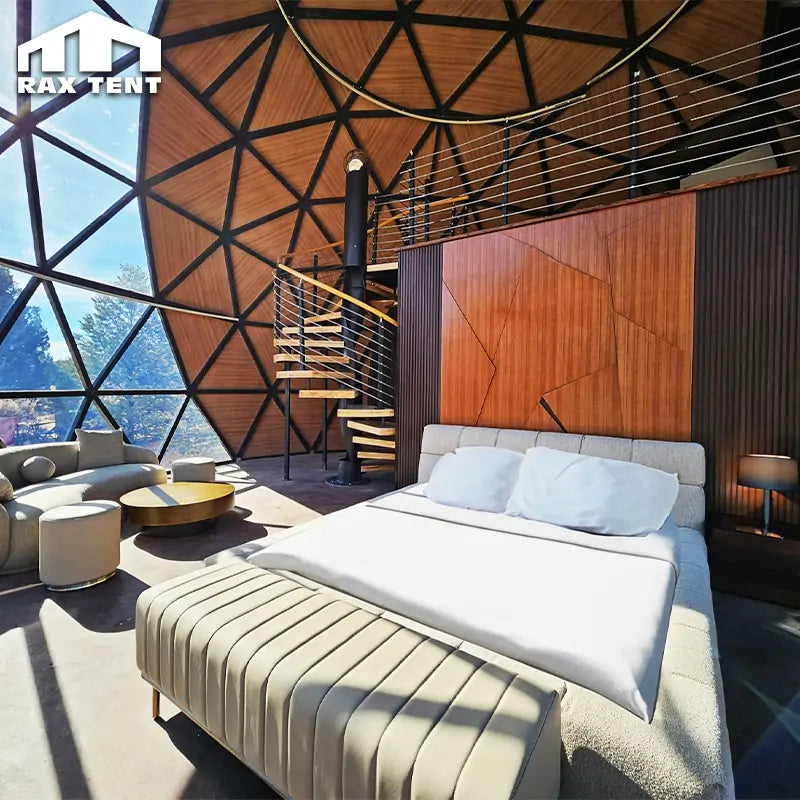 glamping hotel dome tent