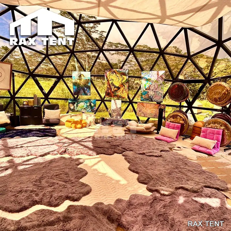 10m glass geodesic dome for art studio