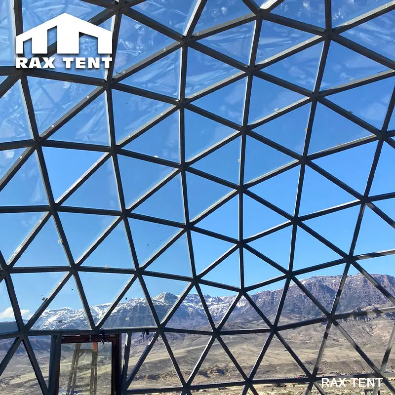 geodesic glass dome tent