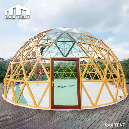 10m geodesic glass domes