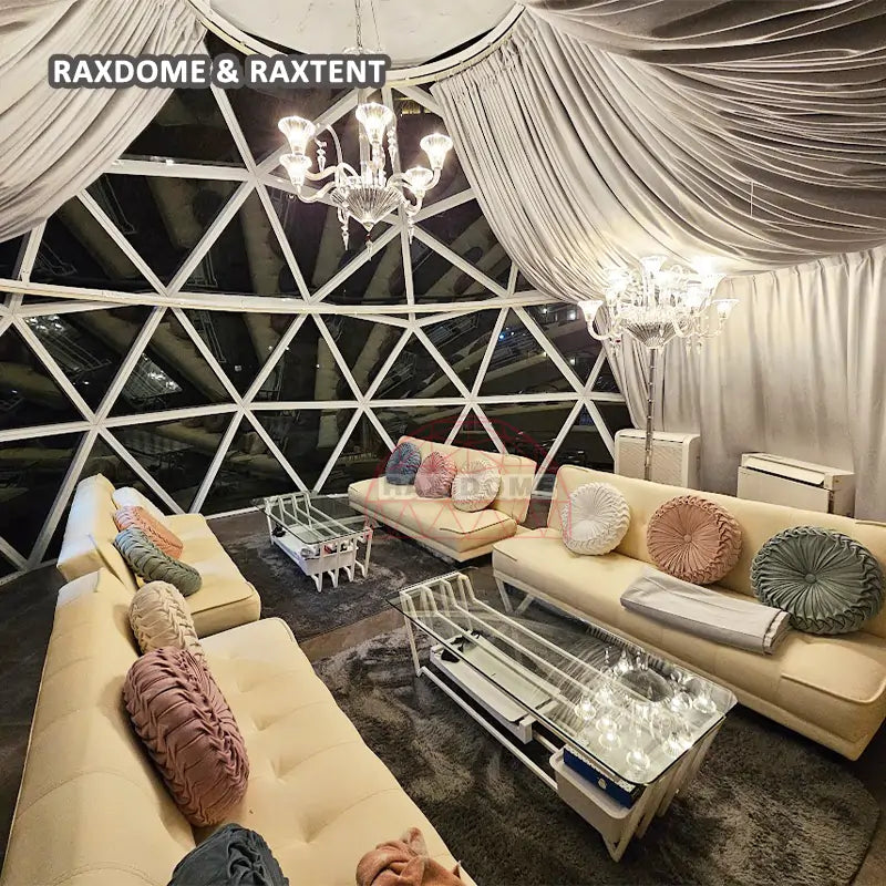 6m glass dome tent garden pavilions