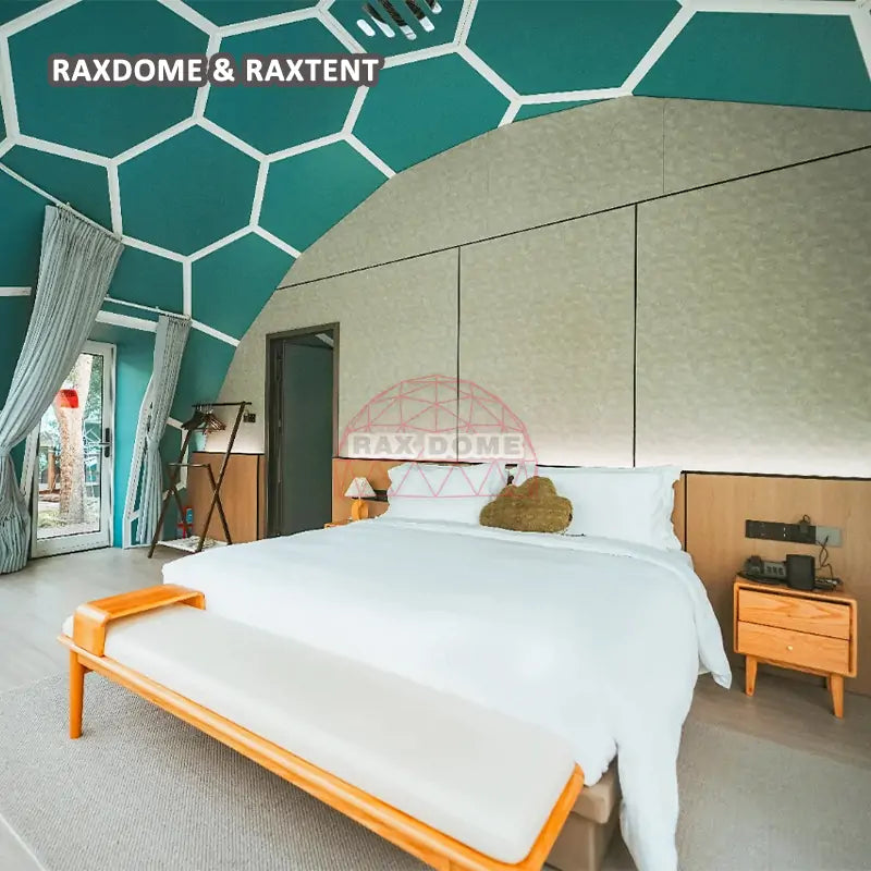 7m geodesic glamping resort hotel