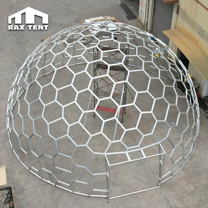 113sqm honeycomb glass dome house