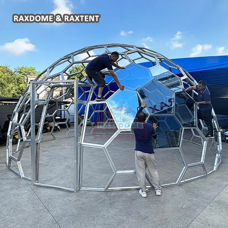 8m glass dome tent for glamping