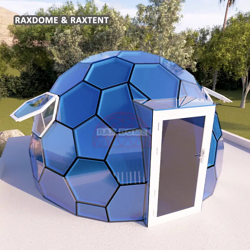 RAXDOME 5M Glass Geodesic Dome Tent for Glamping Retreat Suite