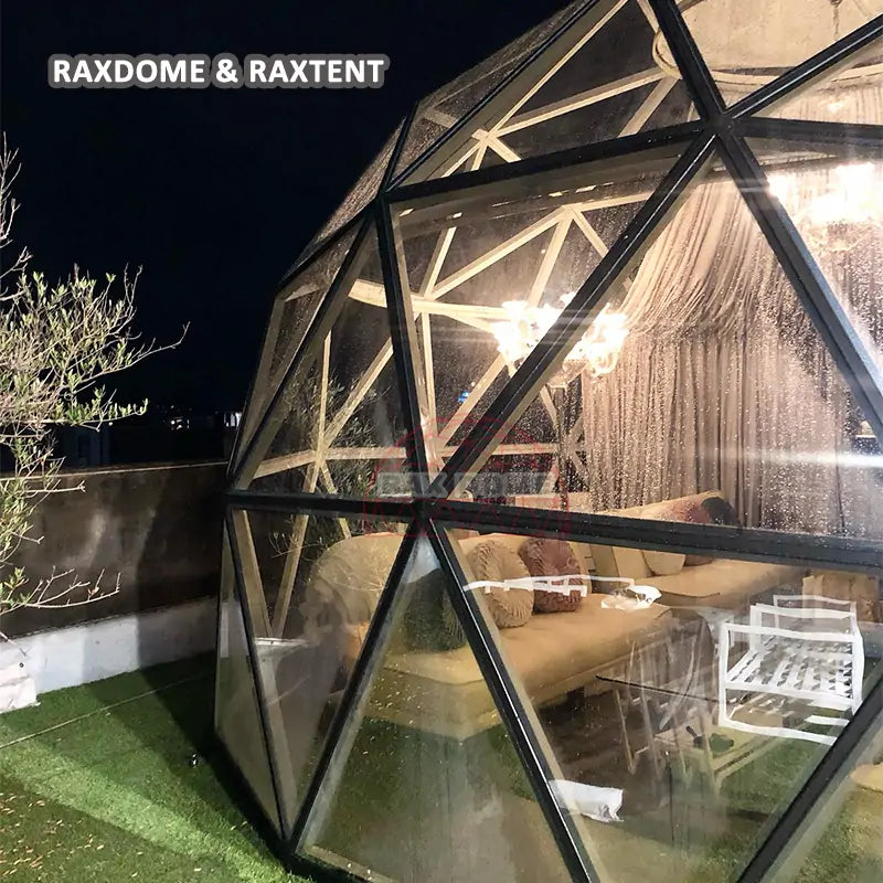 6m glass dome tent for stargazing