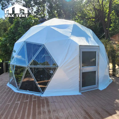 glass door for mixed dome tent