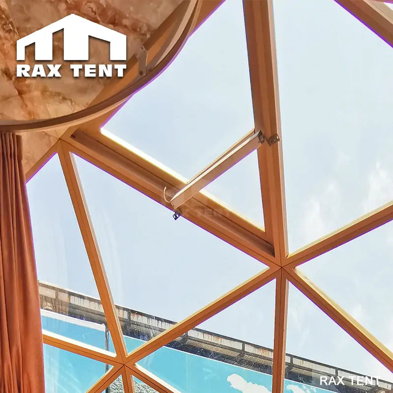 dome tent with Electric Glass Window