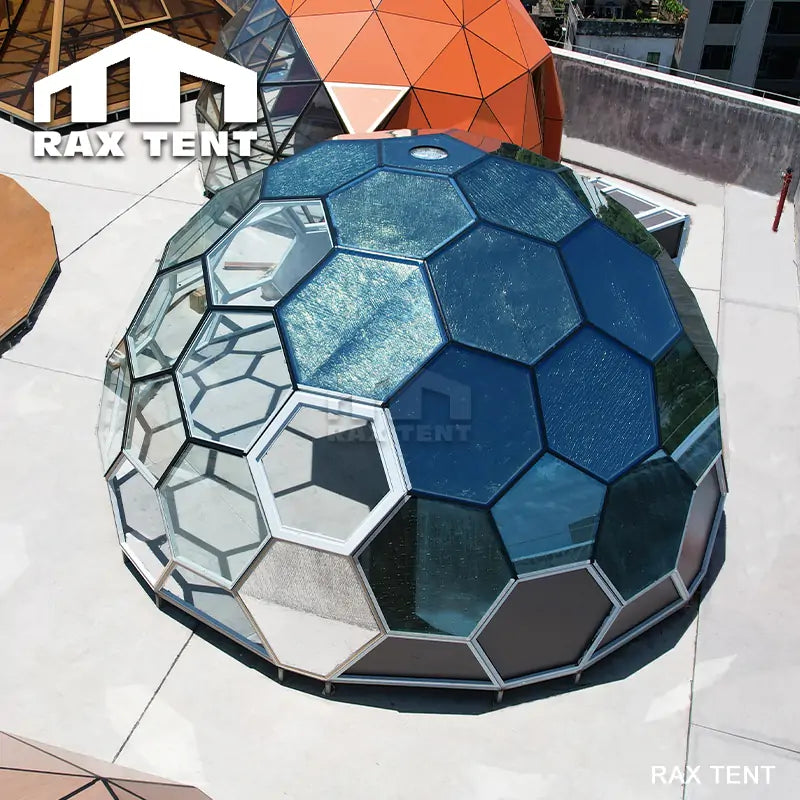 6m glass dome tent