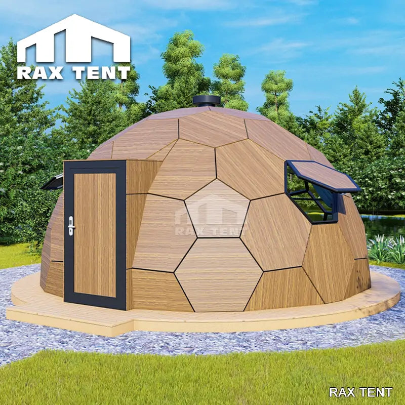 6m wooden honeycomb dome home