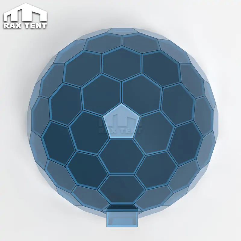 hexagonal glass dome tent