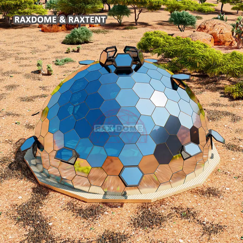 10m honeycomb glass dome tent for stargazing